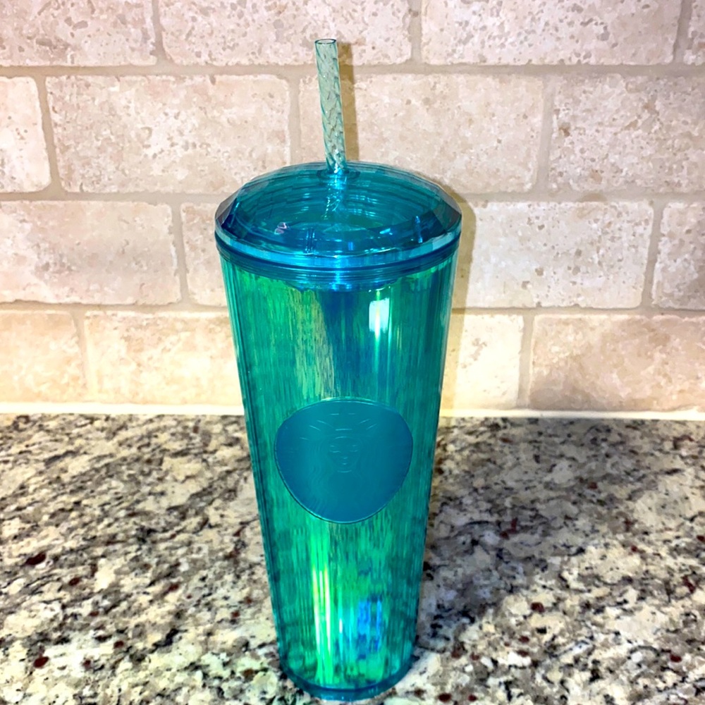 Starbucks 2021 Kaleidoscope Iridescent Turquoise!